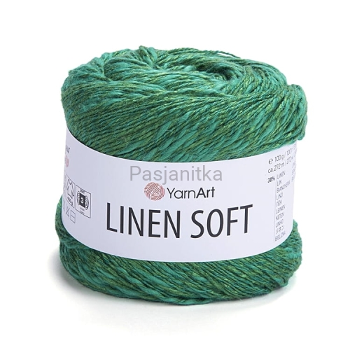 Włóczka Linen Soft 7315 zielony