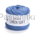 Włóczka Linen Soft 7318 niebieski