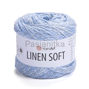 Włóczka Linen Soft 7319 błękit