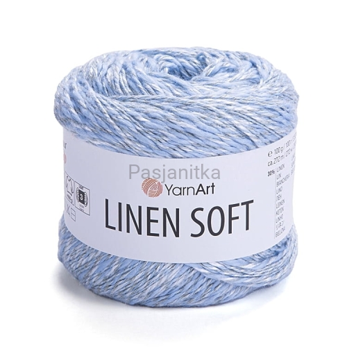 Włóczka Linen Soft 7319 błękit