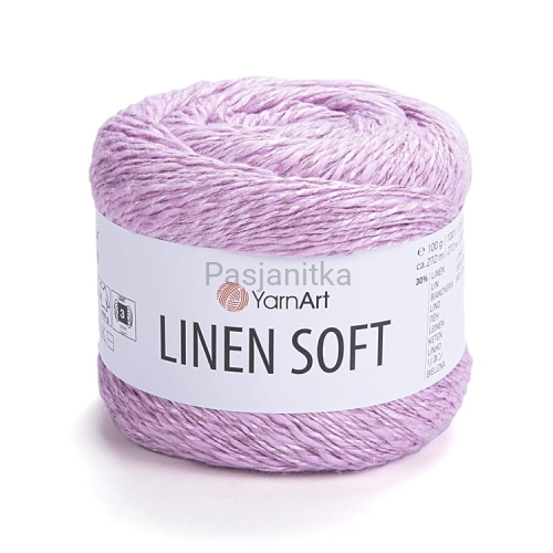 Włóczka Linen Soft 7321 liliowy róż