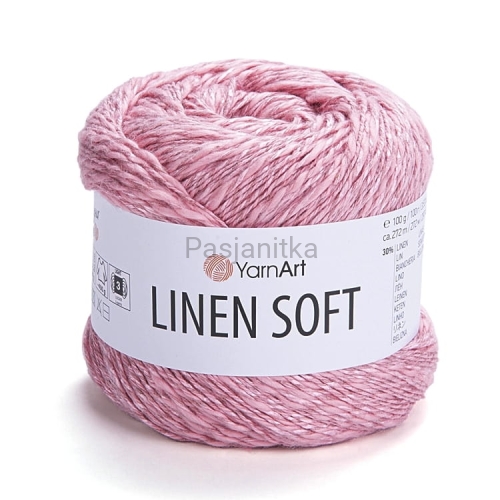 Włóczka Linen Soft 7322 różowy