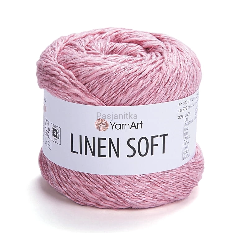 Włóczka Linen Soft 7322 różowy