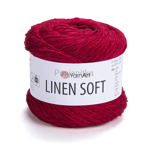 Włóczka Linen Soft 7323 czerwony