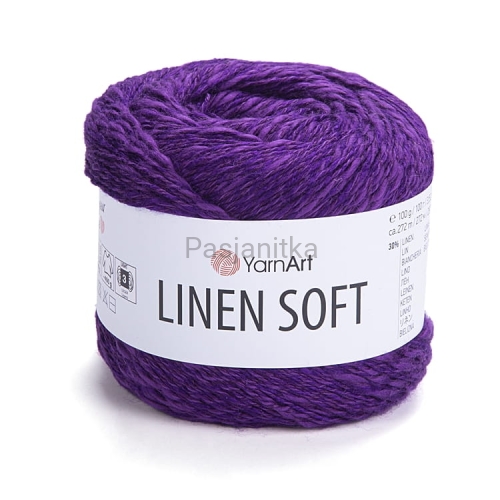 Włóczka Linen Soft 7324 fioletowy