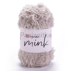 Włóczka Mink 337 szary / beż