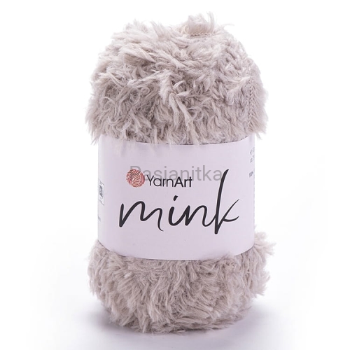 Włóczka Mink 337 szary / beż
