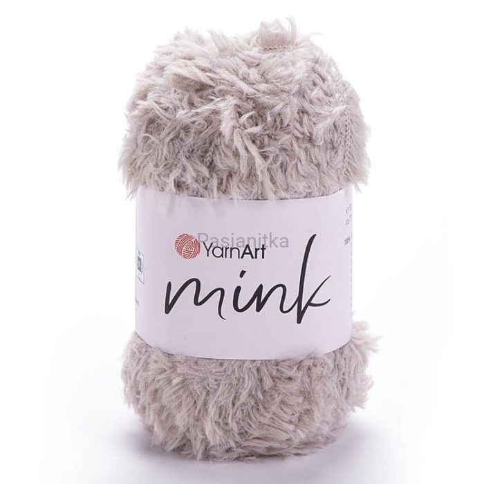 Włóczka Mink 337 szary / beż