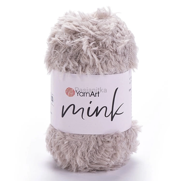 Włóczka Mink 337 szary / beż