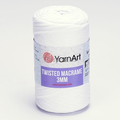 Sznurek Twisted Macrame 3 mm 751 biały