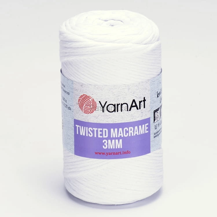 Sznurek Twisted Macrame 3 mm 751 biały