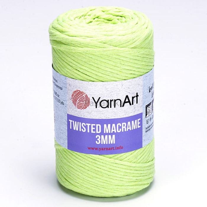 Sznurek Twisted Macrame 3 mm 755 jasny zielony