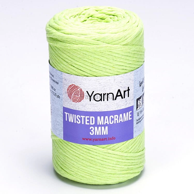 Sznurek Twisted Macrame 3 mm 755 jasny zielony