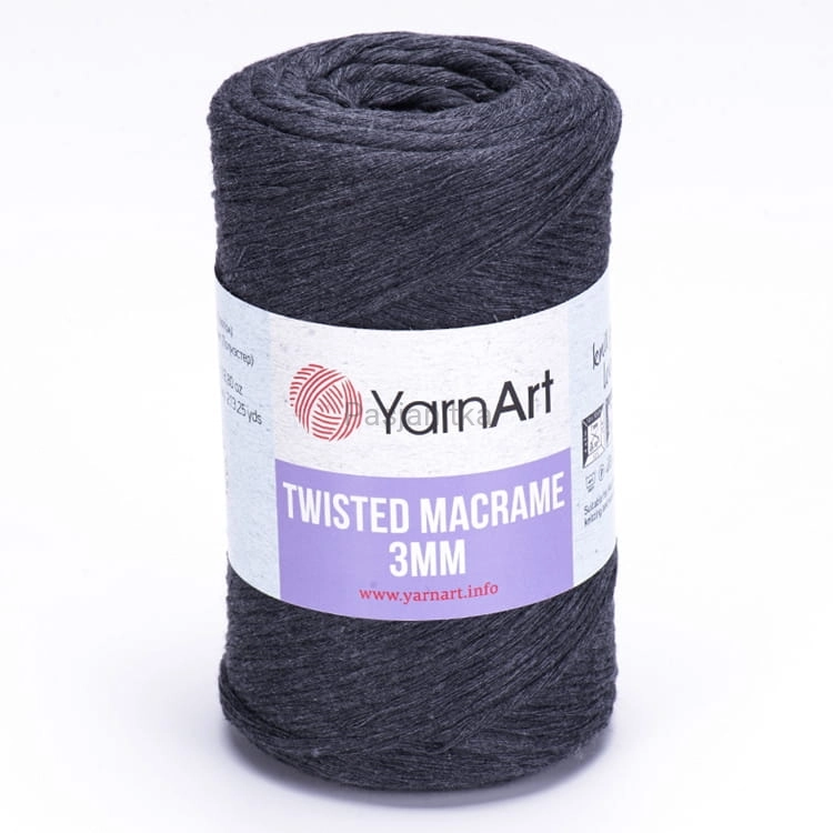 Sznurek Twisted Macrame 3 mm 758 grafit