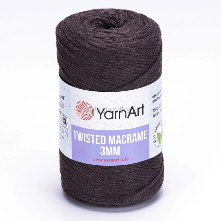 Sznurek Twisted Macrame 3 mm 769 brązowy