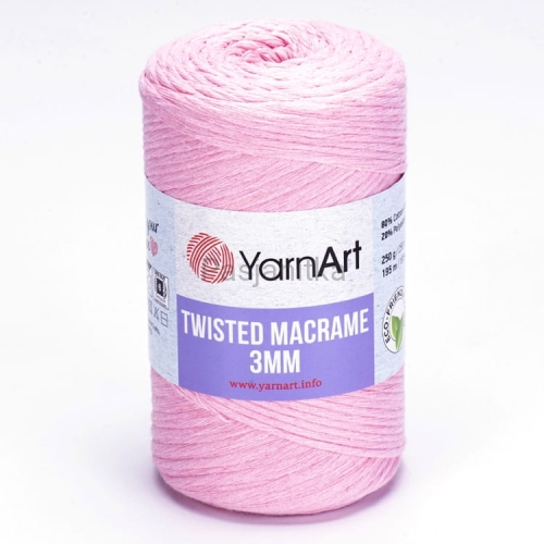 Sznurek Twisted Macrame 3 mm 762 jasny róż