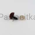 Nos trójkąt aksamitek 15 x 18 mm brązowy
