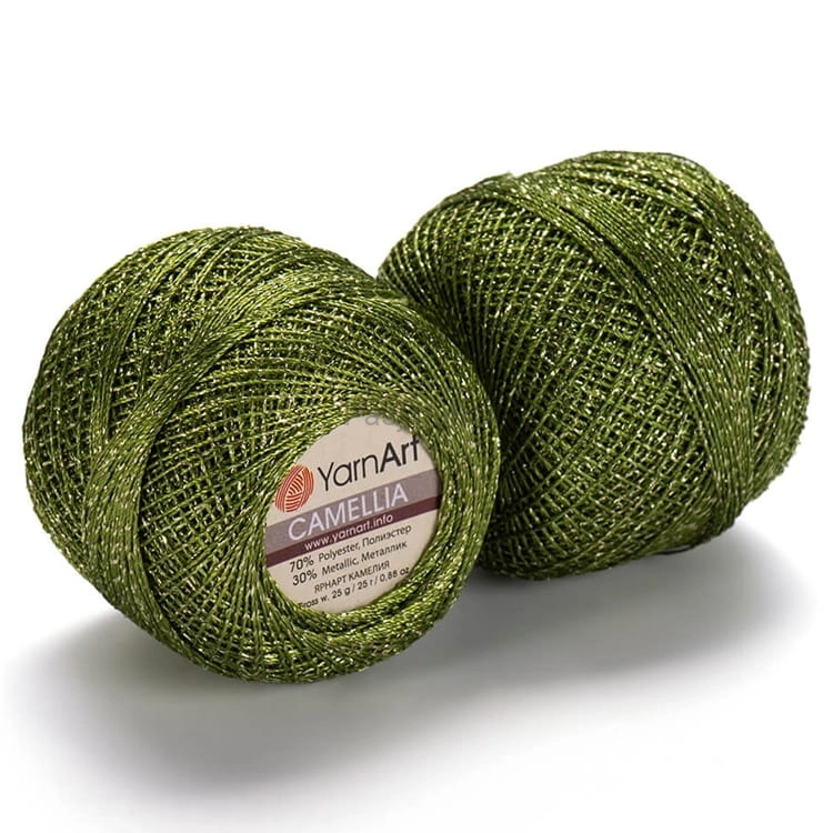 Kordonek Camellia Yarn Art 420 zielony