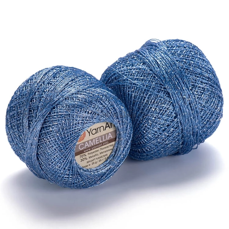 Kordonek Camellia Yarn Art 417 lodowy błękit