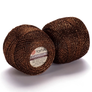 Kordonek Camellia Yarn Art 422 brązowy