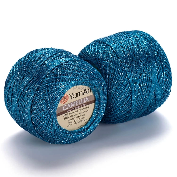 Kordonek Camellia Yarn Art 423 niebieski