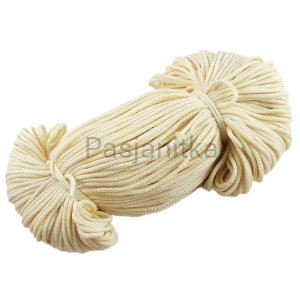 Sznurek poliestrowy 3 mm / ecru