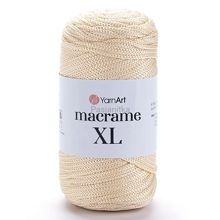 Sznurek Macrame XL 3 mm / 165 krem