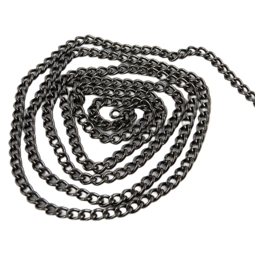 Łańcuszek do torebki, 120 cm czarny