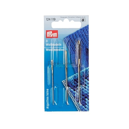 Igły do wełny Prym 3 szt metalowe tępe