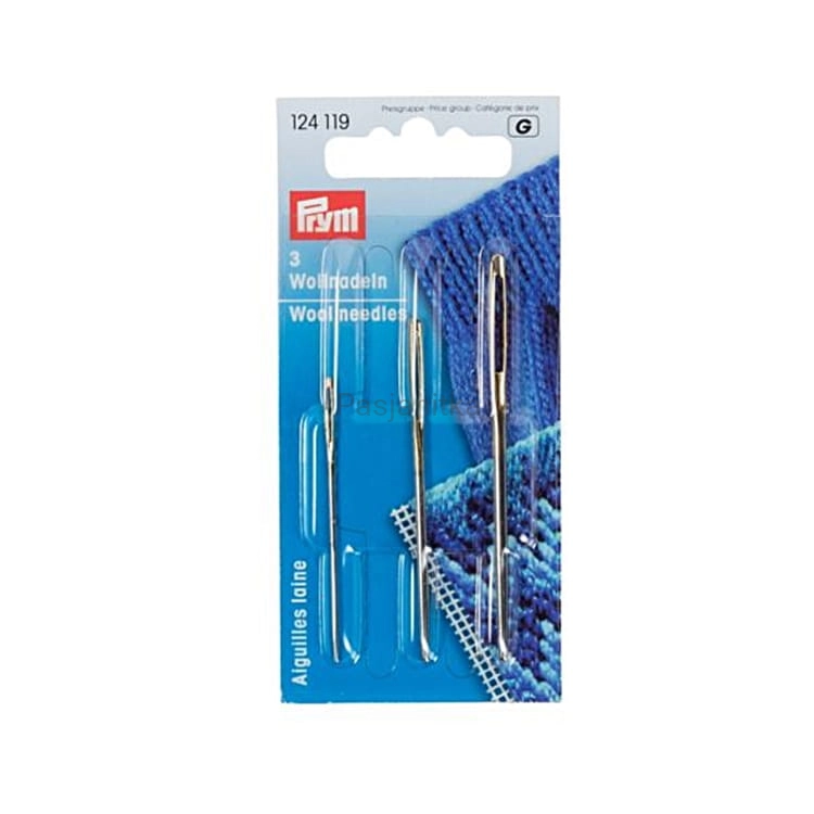 Igły do wełny Prym 3 szt metalowe tępe