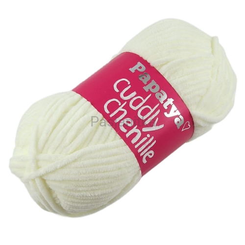 Włóczka Cuddly Chenille / 1200 ecru