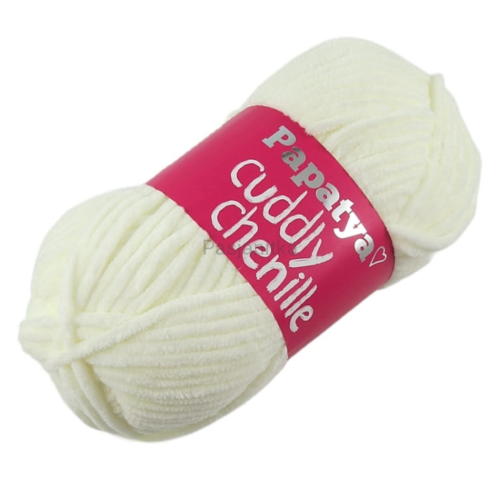 Włóczka Cuddly Chenille / 1200 ecru