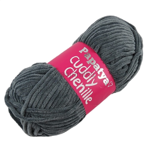 Włóczka Cuddly Chenille / 2560 ciemny szary
