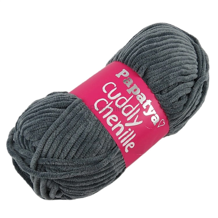 Włóczka Cuddly Chenille / 2560 ciemny szary