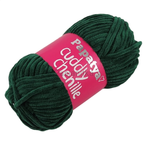 Włóczka Cuddly Chenille / 6635 butelkowa zieleń