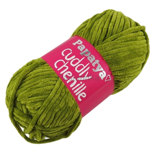 Włóczka Cuddly Chenille / 6750 jasna oliwka