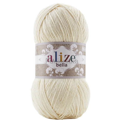 Włóczka Bella 01 kremowy 100 g