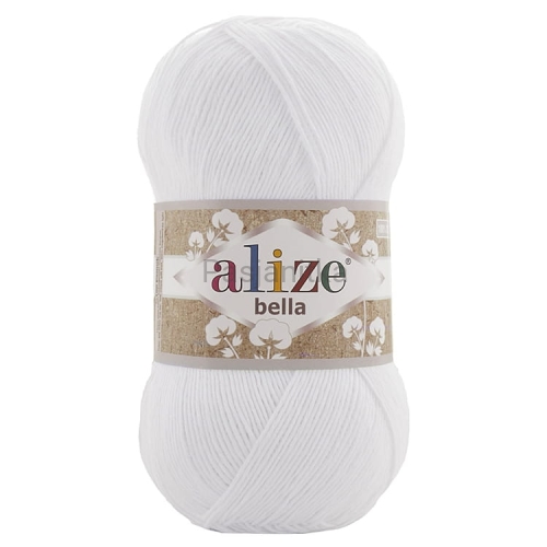 Włóczka Bella 55 biały 100 g