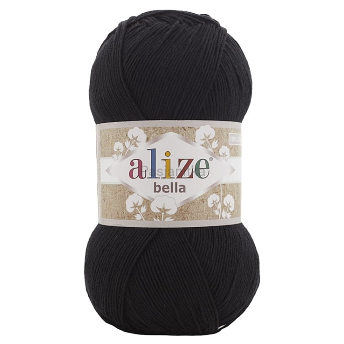 Włóczka Bella 60 czarny 100 g