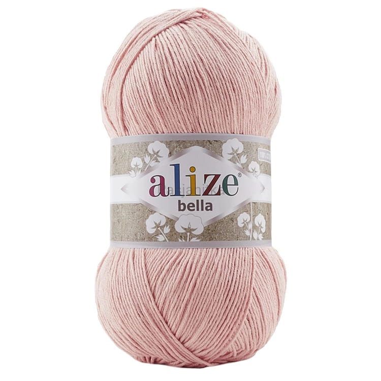 Włóczka Bella 613 pudrowy róż 100 g