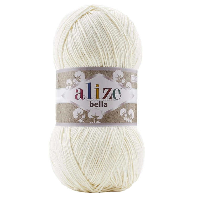 Włóczka Bella 62 jasny krem 100 g