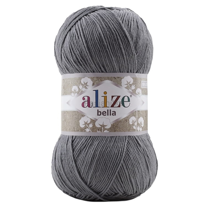 Włóczka Bella 87 szary 100 g