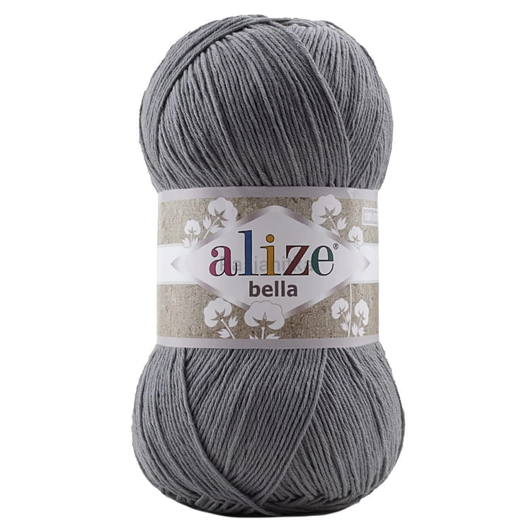 Włóczka Bella 87 szary 100 g