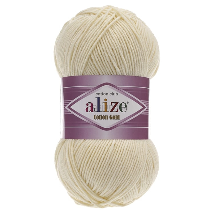 Włóczka Cotton Gold 01 kremowy