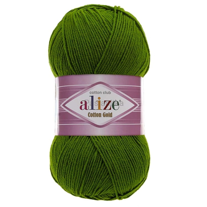 Włóczka Cotton Gold 35 ciemny zielony