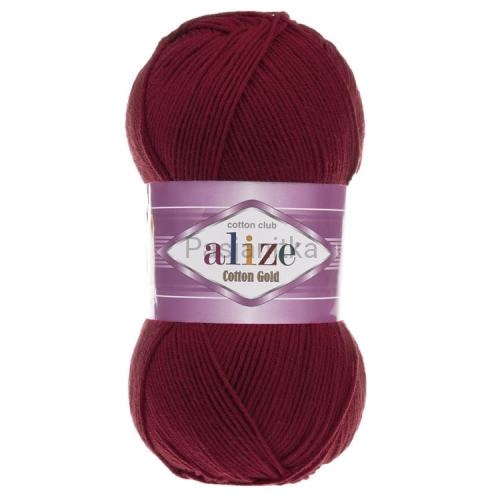 Włóczka Cotton Gold 390 wiśnia