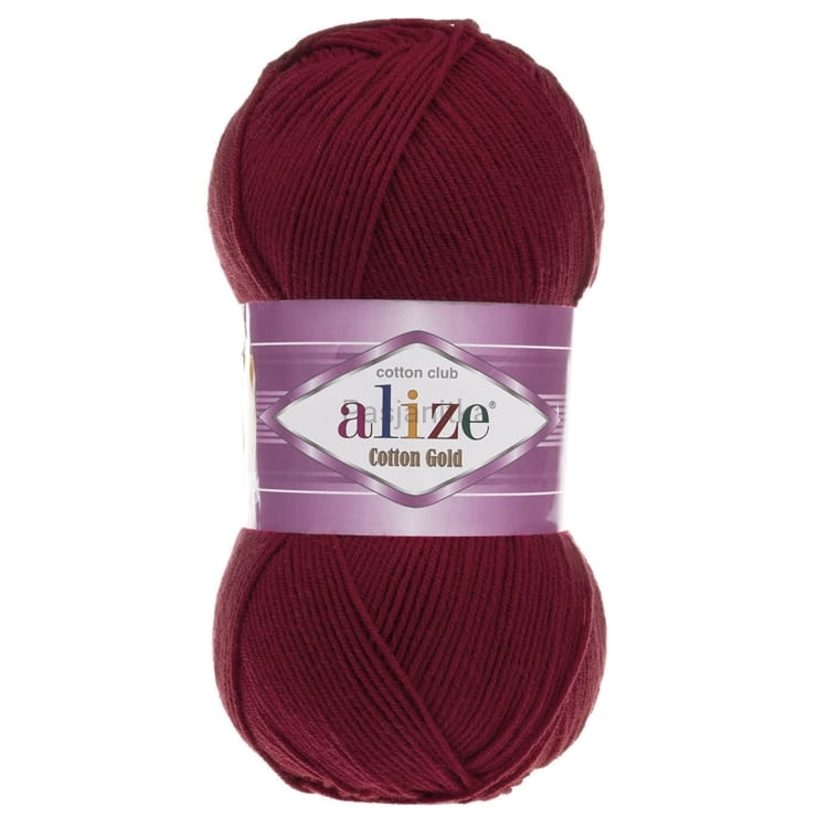 Włóczka Cotton Gold 390 wiśnia