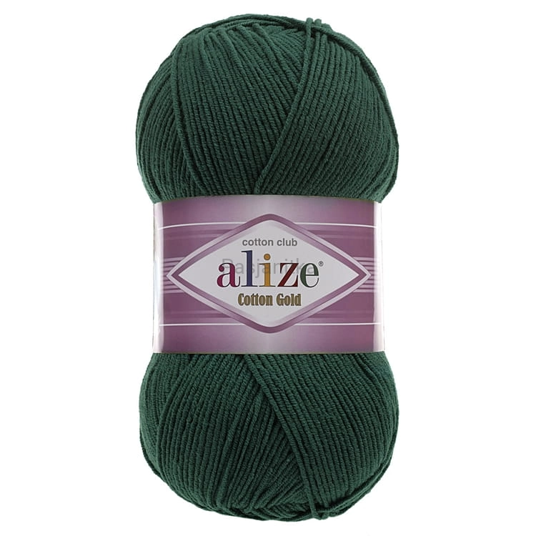 Włóczka Cotton Gold 426 butelkowa zieleń
