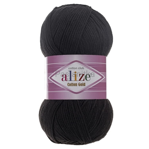 Włóczka Cotton Gold 60 czarny