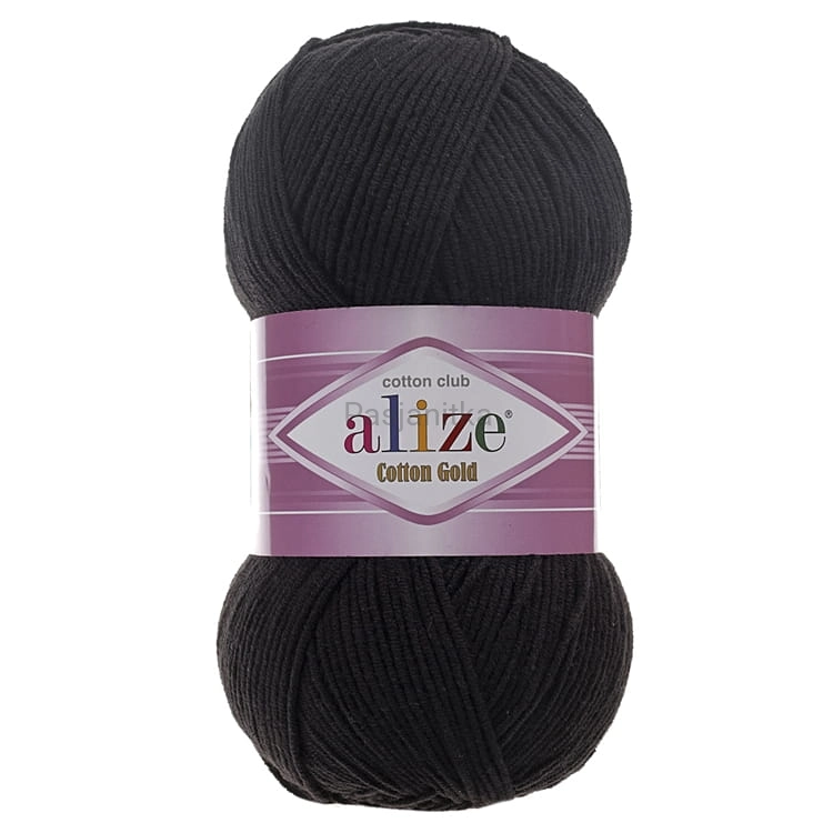 Włóczka Cotton Gold 60 czarny